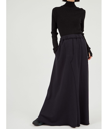 スウェットマキシスカート