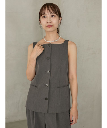 【セットアップ対応】ジレトップス