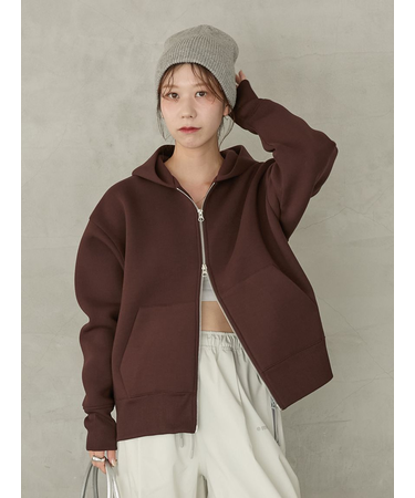 ダンボールジップアップフーディー