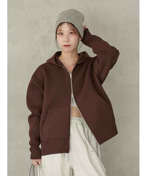 ダンボールジップアップフーディー