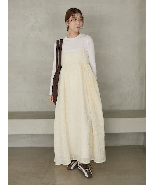 【セットアイテム】フラワージャガードワンピース