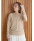 【セットアイテム】eco ヘンリーネックレイヤードニットトップス