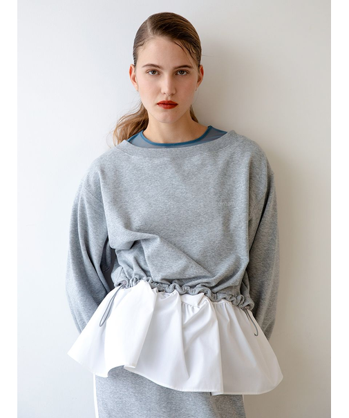 【NEW YEAR'S SPECIAL ITEM】布帛ドッキング裏毛セットアップ