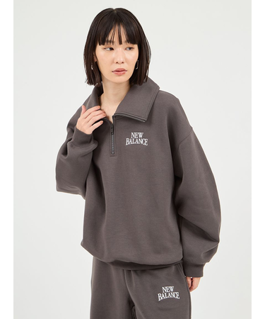 【New Balance for emmi】リニアヘリテージフリースハーフジップ