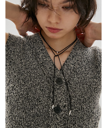 サテンコードネックレス