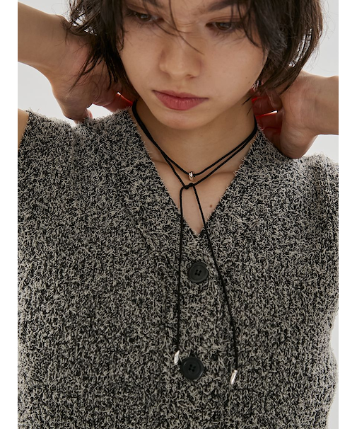 サテンコードネックレス