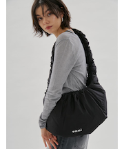 ギャザーディテールショルダーバッグ/撥水