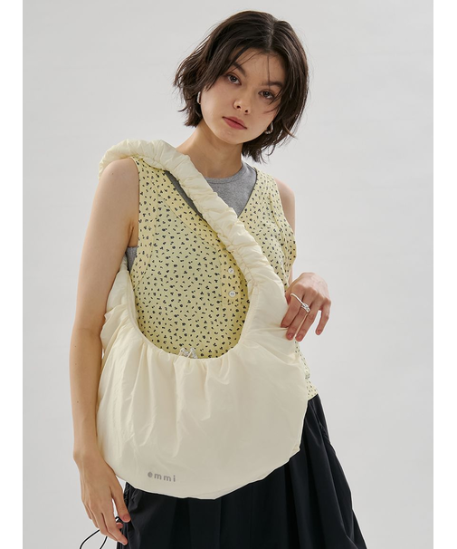 ギャザーディテールショルダーバッグ/撥水