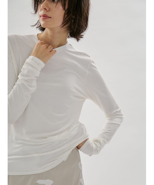 バンブーロングスリーブカットソー