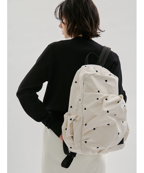 【HEART】 【USAGI ONLINE・ZOZO限定カラーあり】eco ハートギャザーボディーバックパック/撥水