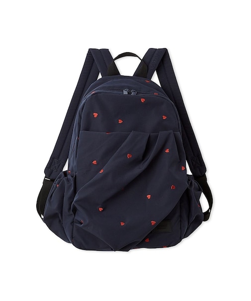 【HEART】 【USAGI ONLINE・ZOZO限定カラーあり】eco ハートギャザーボディーバックパック/撥水