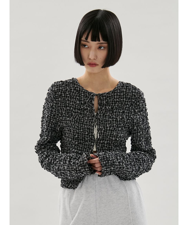 2wayシャーリングブラウス