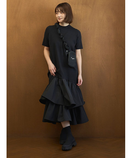 ニットドッキングワンピース