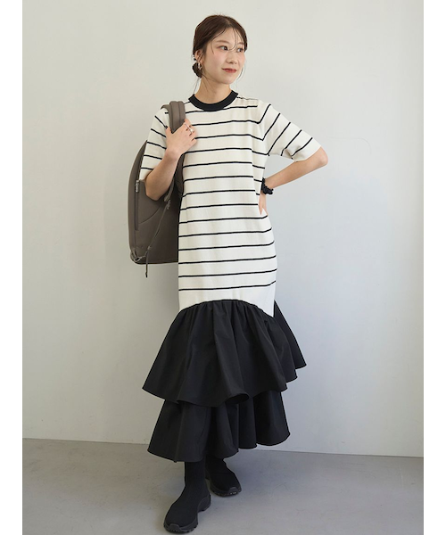 ニットドッキングワンピース｜エミの通販｜&mall（アンドモール）三井