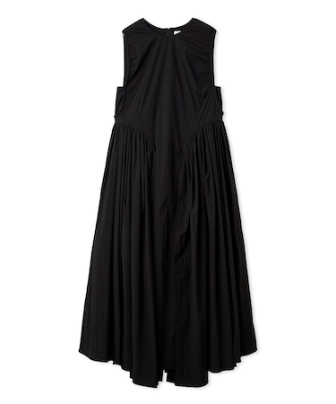 ギャザーフォルムナイロンワンピース