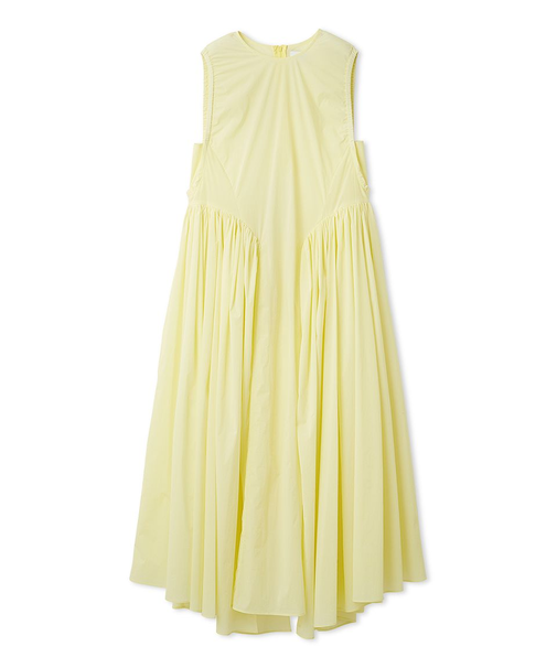 ギャザーフォルムナイロンワンピース