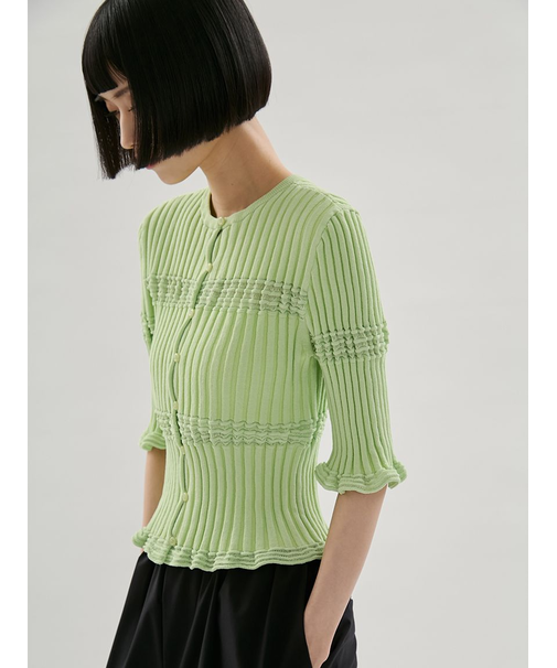 2wayランダムリブニット