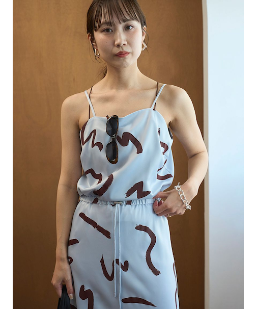 サテンドロストキャミソール【セットアップ対応】