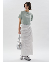 サイドタックナロースカート/撥水【セットアップ対応】