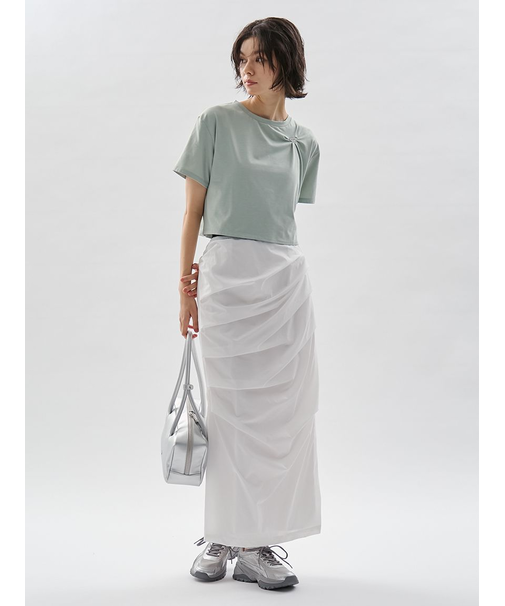サイドタックナロースカート/撥水【セットアップ対応】