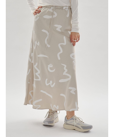 サテンナロースカート【セットアップ対応】