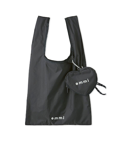 ハートチャーム付きエコバッグ