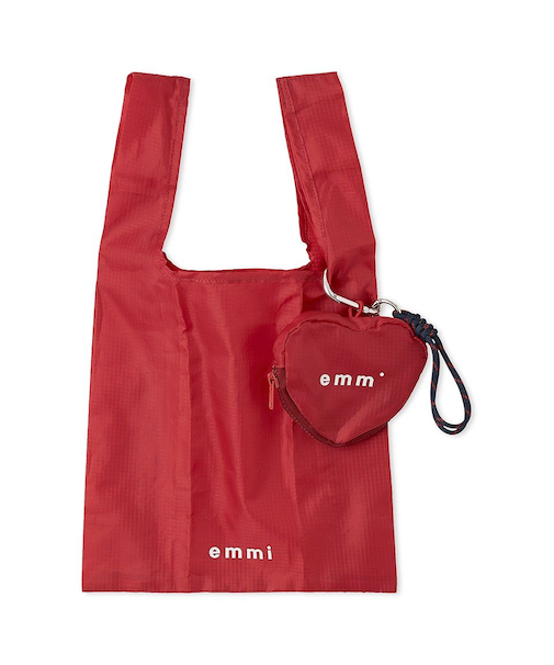 ハートチャーム付きエコバッグ