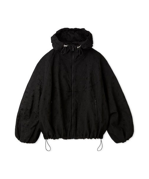 ビッグフォルムフーディーブルゾン