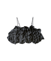 チェックフリルビスチェ【セットアップ対応】