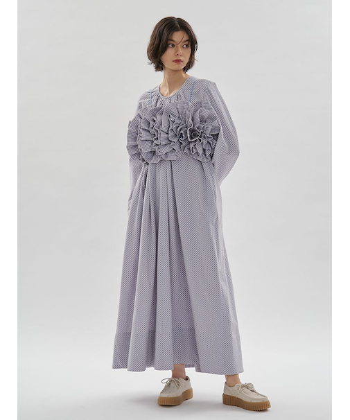 チェック2wayフレアワンピース【セットアップ対応】