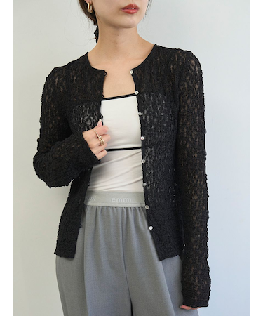 2wayストレッチレースカットソー