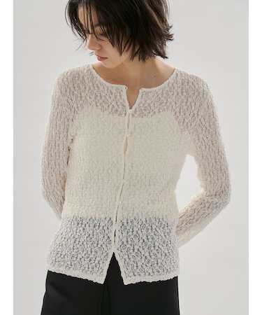 2wayストレッチレースカットソー