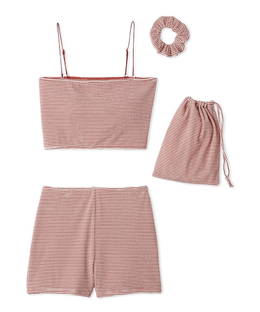 シュシュ付きバンドゥスイムウェア