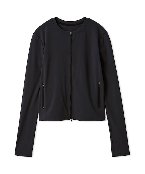 【Sustainaretch】ジップアップトップス/UVカット/接触冷感