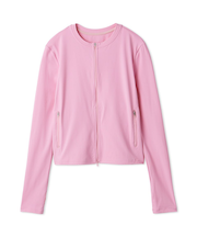 【Sustainaretch】ジップアップトップス/UVカット/接触冷感