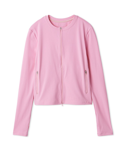 【Sustainaretch】ジップアップトップス/UVカット/接触冷感