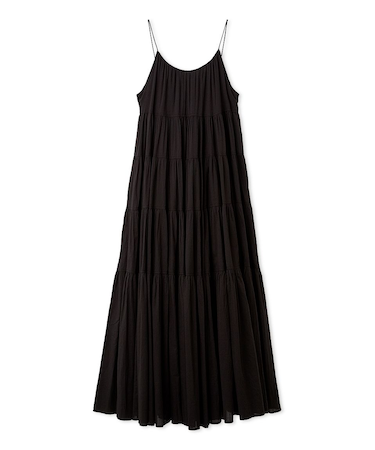 コットンボリュームティアードワンピース