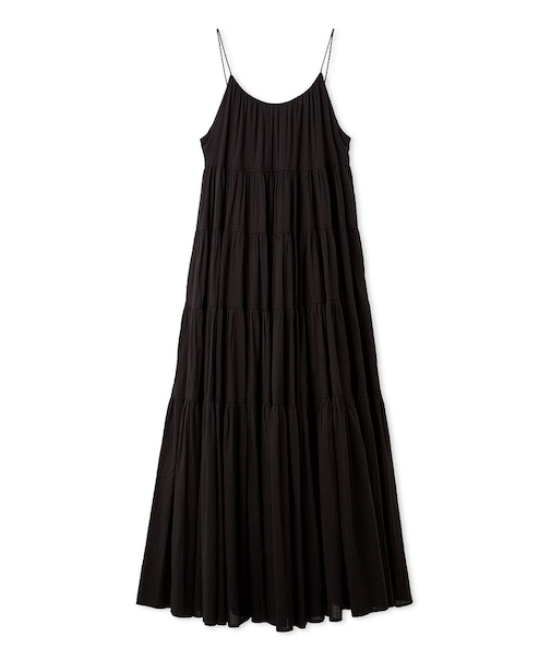 コットンボリュームティアードワンピース