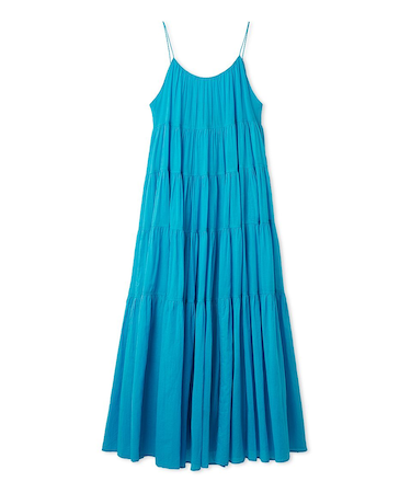 コットンボリュームティアードワンピース