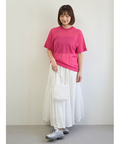 コットンボリュームティアードスカート