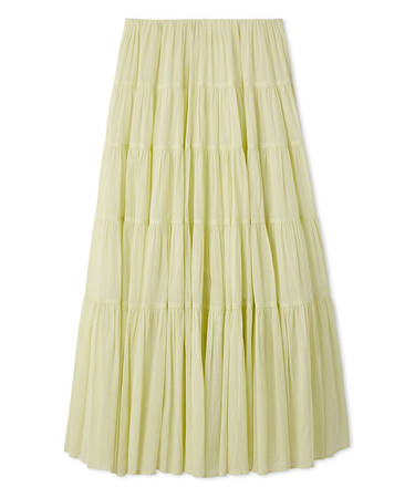 コットンボリュームティアードスカート