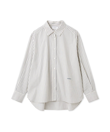 【ONLINE限定カラーあり】ストライプベーシックシャツ