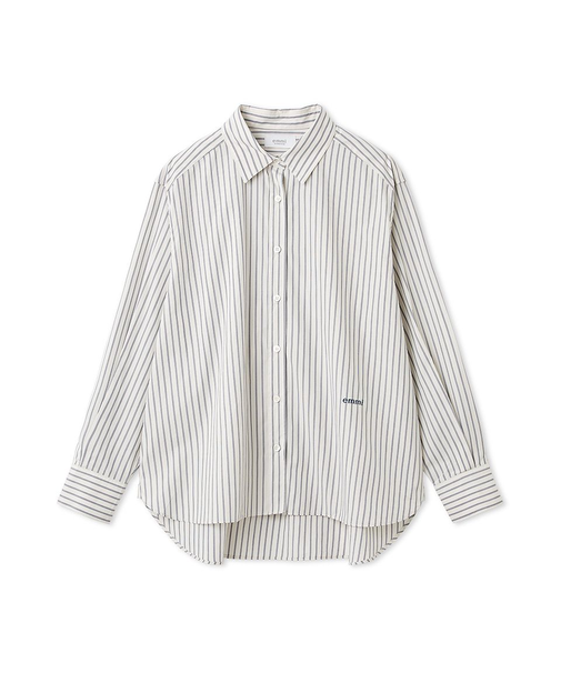 【ONLINE限定カラーあり】ストライプベーシックシャツ