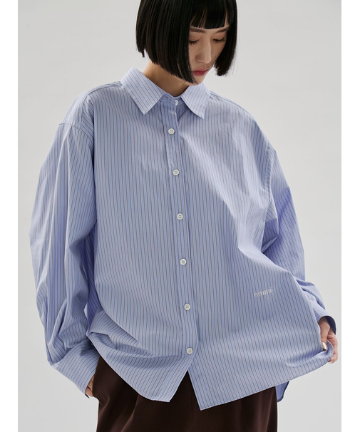 【ONLINE限定カラーあり】ストライプベーシックシャツ