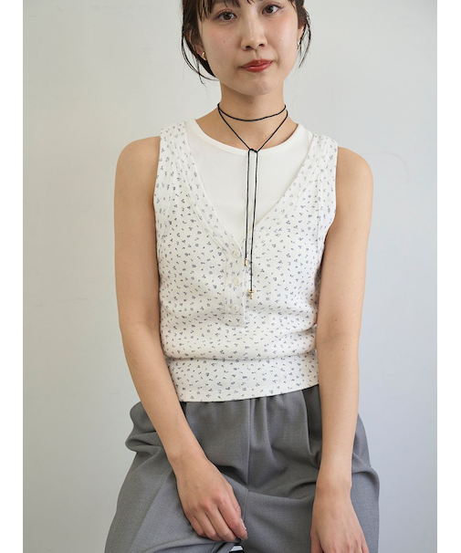 レイヤードタンクトップ