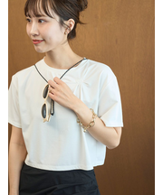 【em】emmiロゴクロップドTシャツ/UVカット/接触冷感