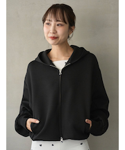 eco emmiロゴジップアップフーディー/UVカット