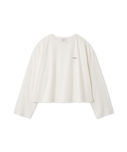 emmiロゴクルーネックロングTシャツ