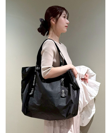 【ONLINE限定】撥水emmiロゴビックトートバッグ
