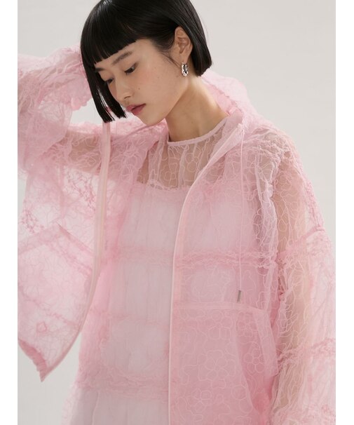 フラワーエンブロイダリーブルゾン【セットアップ対応】